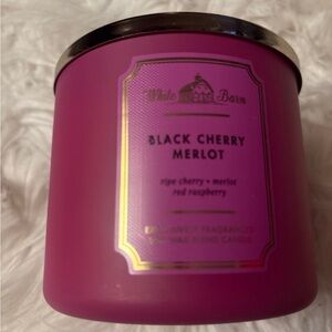 White Barn Black Cherry Merlot Candle - Rich Pink